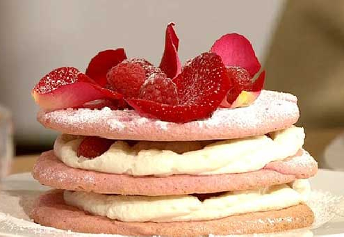 Rosen Litschi Torte
