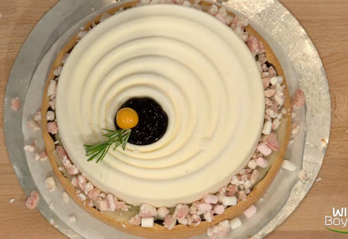 Zwetschgentarte mit Vanillemousse