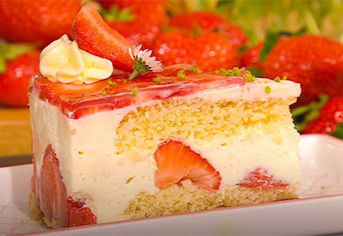 Französische Erdbeertorte